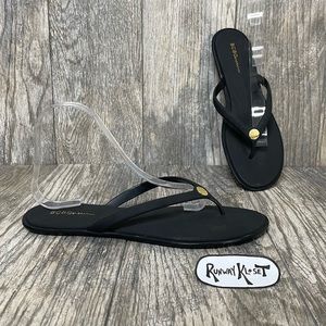 BCBGeneration Black Flip Flop Sandals 10B
